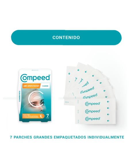 COMPEED PARCHE ANTI-GRANOS LIMPIADOR TRIPLE ACCION 7 UNIDADES