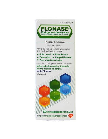 FLONASE 50 MCG/PULSACION NEBULIZADOR NASAL 60 DO