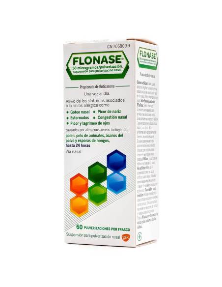 FLONASE 50 MCG/PULSACION NEBULIZADOR NASAL 60 DO
