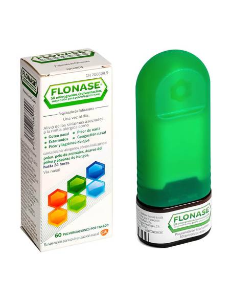 FLONASE 50 MCG/PULSACION NEBULIZADOR NASAL 60 DO