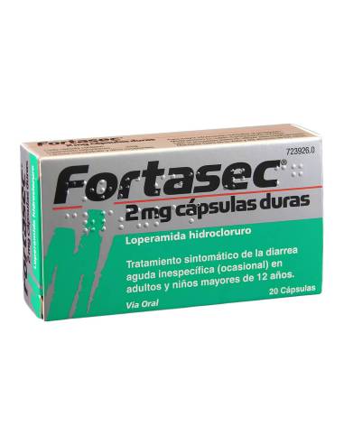 FORTASEC 2 MG 20 CAPSULAS