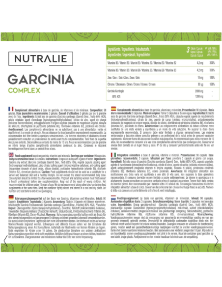 NUTRALIE GARCINIA CAMBOGIA COMPLEX 90 CAPS