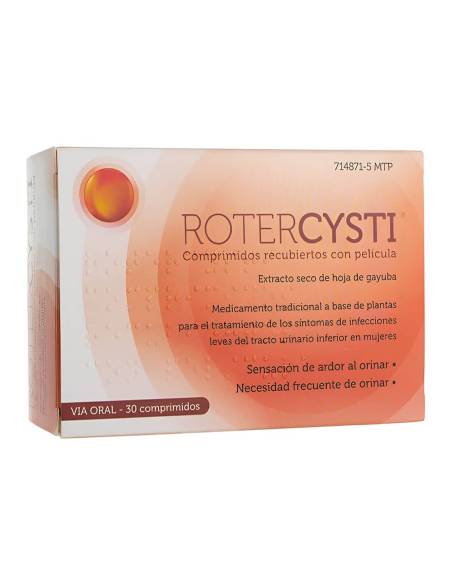 ROTERCYSTI 30 COMPRIMIDOS RECUBIERTOS