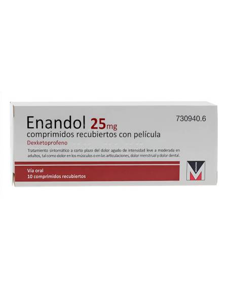 ENANDOL 25 MG 10 COMP