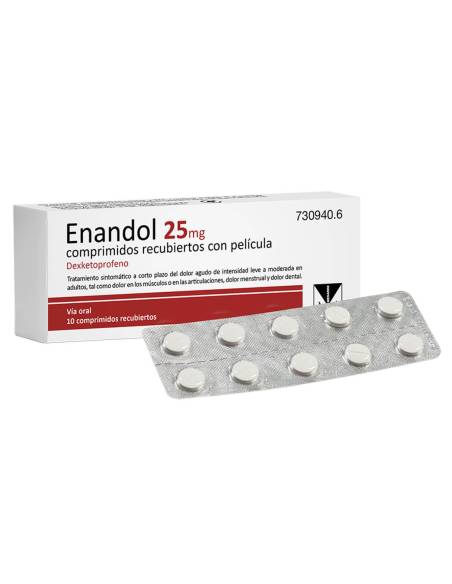 ENANDOL 25 MG 10 COMP