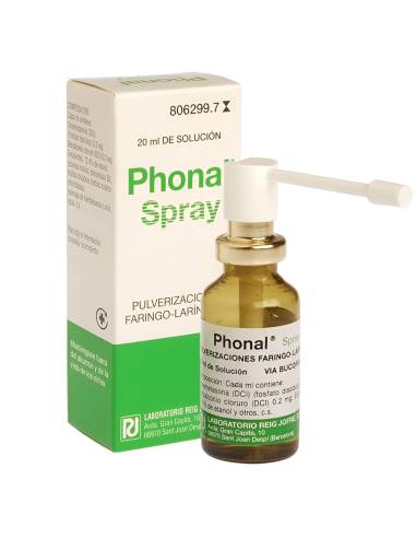PHONAL SPRAY AEROSOL TÓPICO SOLUCIÓN 20 ML