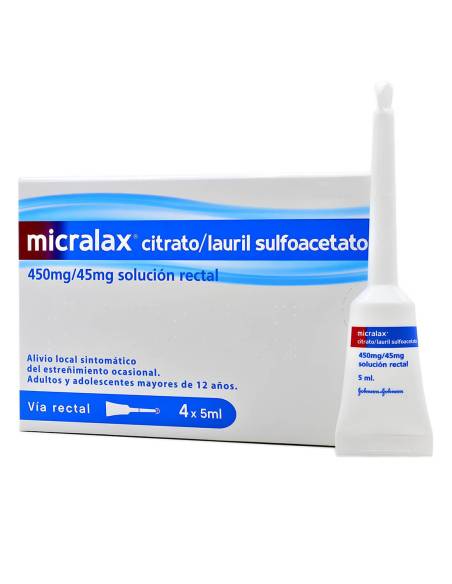 MICRALAX 45 MG/450 MG EMULSION RECTAL 12 MICROEN