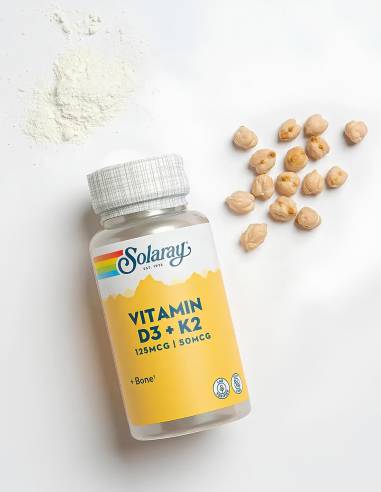 SOLARAY VITAMIN D3 + K2 60 CÁPSULAS