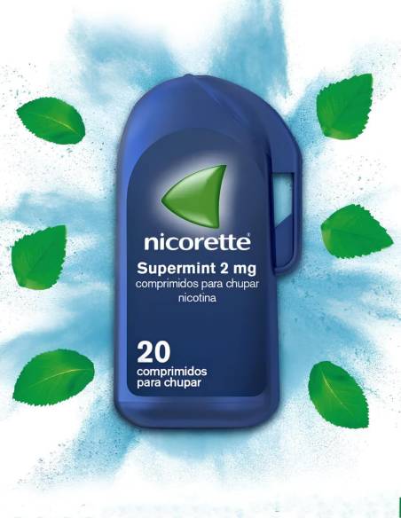NICORETTE SUPERMINT EFG 2 MG 20 COMPRIMIDOS  PARA CHUPAR