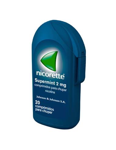 NICORETTE SUPERMINT EFG 2 MG 20 COMPRIMIDOS  PARA CHUPAR