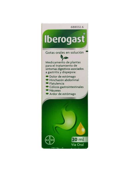 IBEROGAST GOTAS ORALES SOLUCION 1 FRASCO 20 ML
