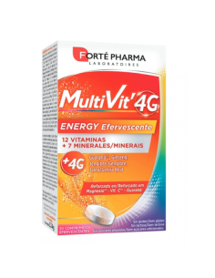 MULTIVIT 4G ENERGY EFERVESCENTE 2 TUBOS 15 COMPRIMIDOS...