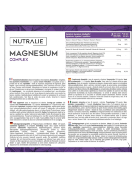 NUTRALIE MAGNESIO BISGLICINATO - CITRATO COMPLEX 120 CAPS