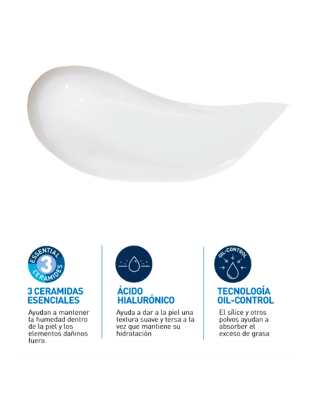 CERAVE OIL CONTROL GEL-CREMA HIDRATANTE PIEL MIXTA Y GRASA 52 ML