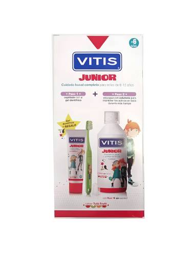 VITIS JUNIOR COLUTORIO+GEL DENTIFRICO+CEPILLO PA